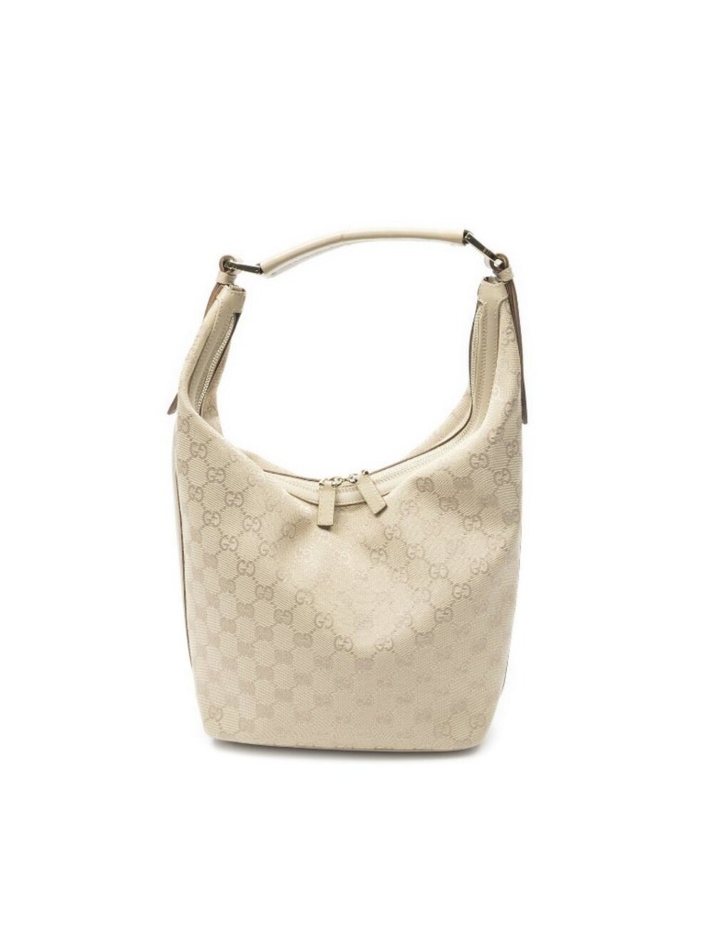 Gucci Zip Hobo Beige GG Canvas